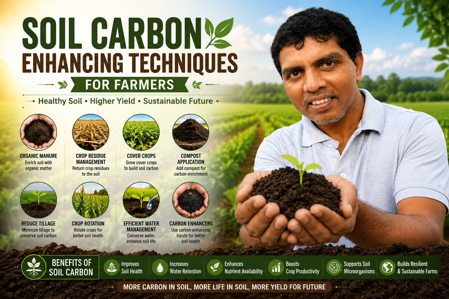 Soil Carbon Enhancing Techniques for Farmers